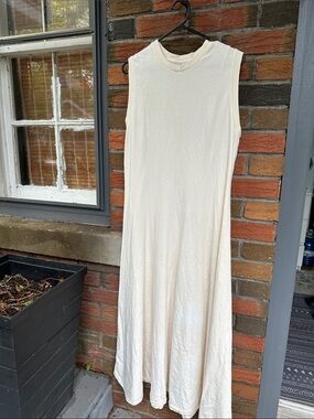 Calvin Klein Cream Sleeveless Maxi Dress